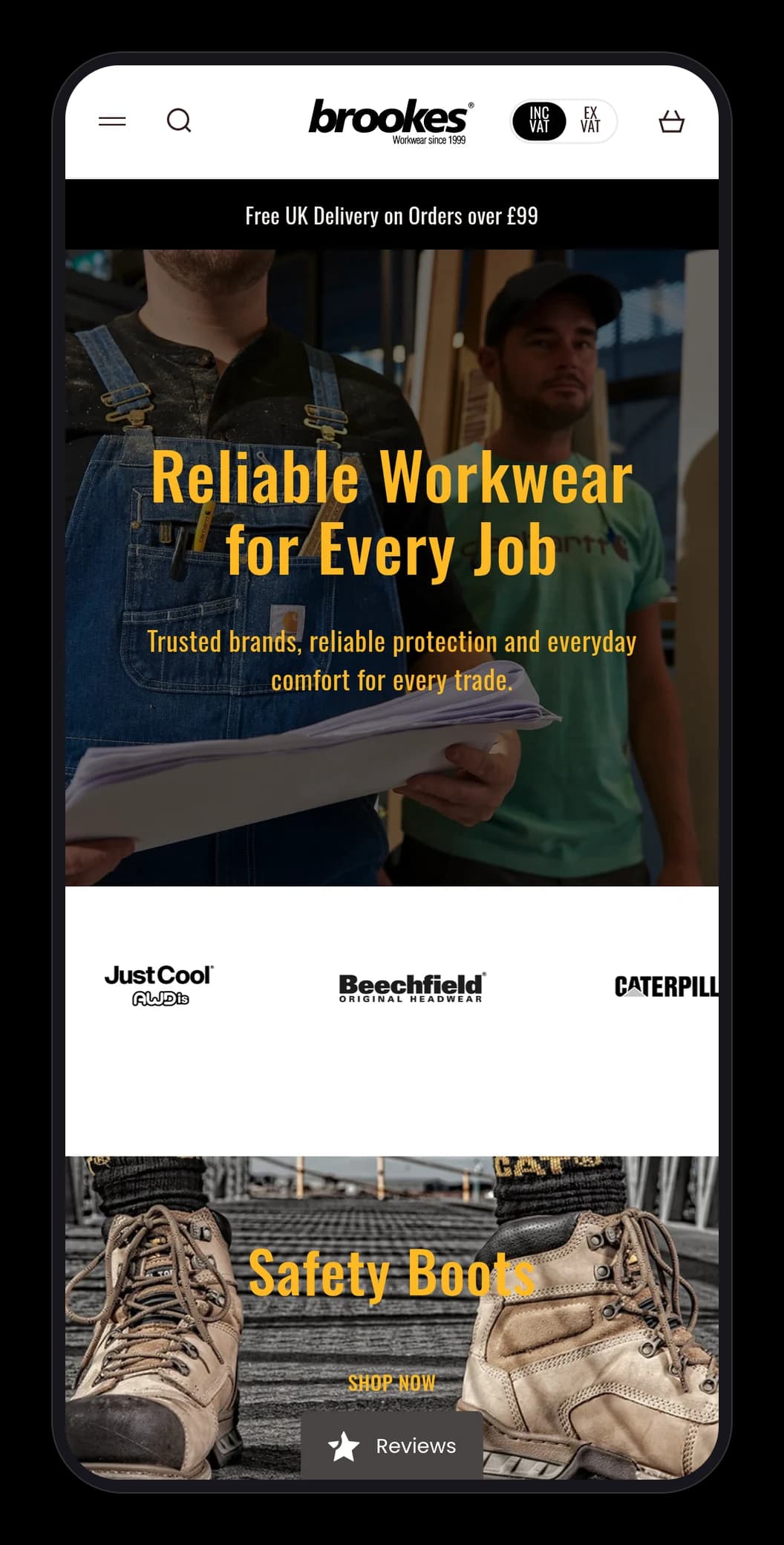 Project mobile mockup