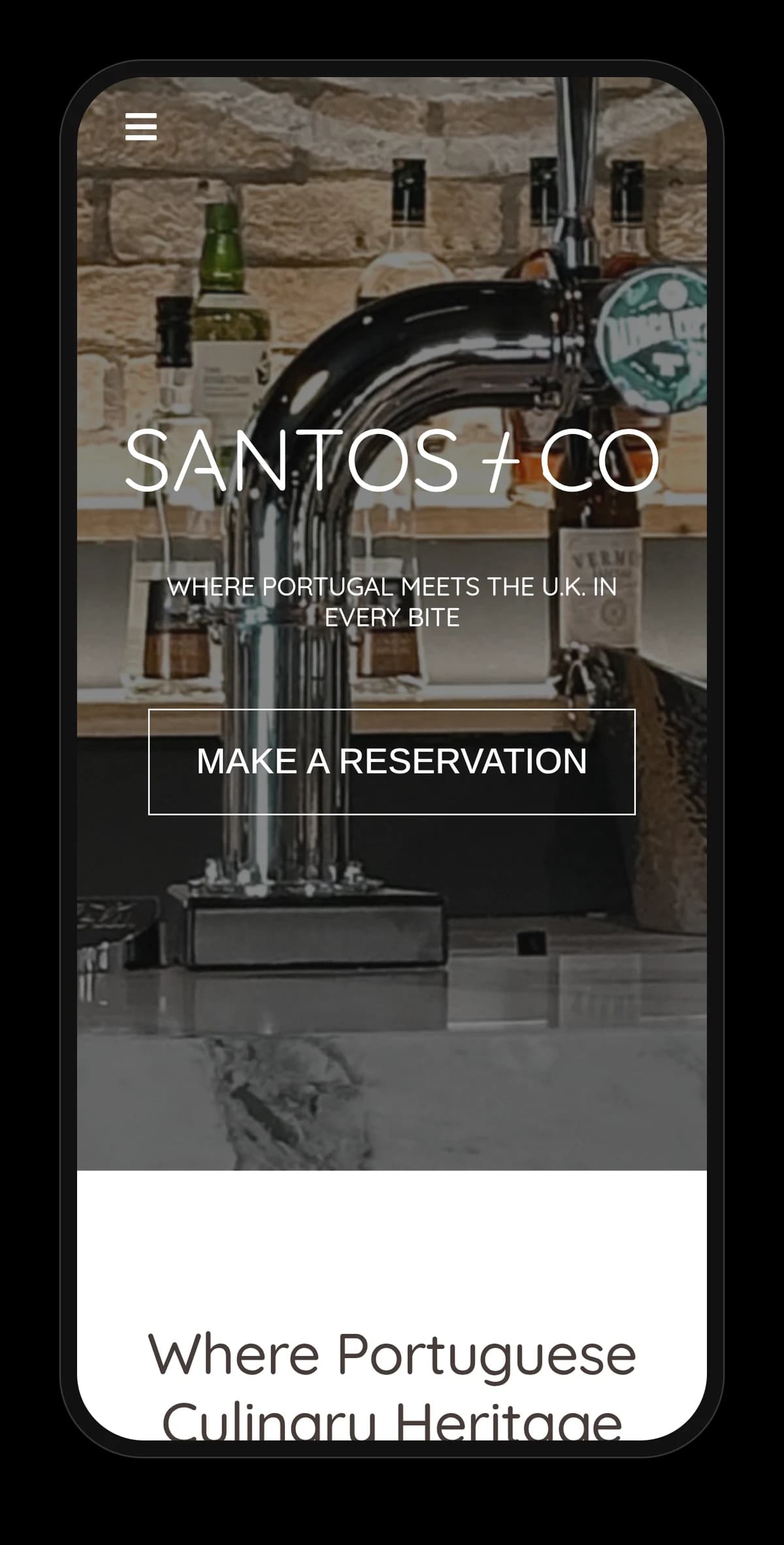 Project mobile mockup